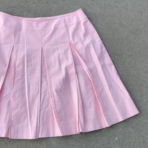 Vintage New Talbot's Pink Pleated Fully Lined Stretch Skirt 14 - Picture 3 of 4